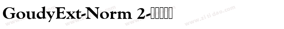 GoudyExt-Norm 2字体转换